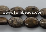 CBZ306 15.5 inches 15*20mm oval bronzite gemstone beads wholesale