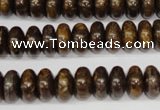 CBZ401 15.5 inches 6*10mm rondelle bronzite gemstone beads