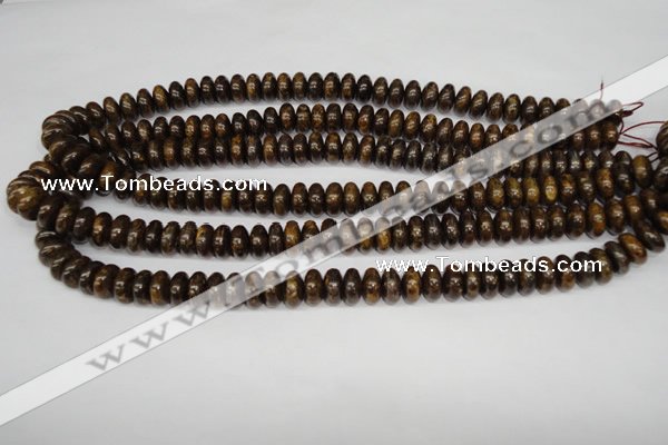 CBZ401 15.5 inches 6*10mm rondelle bronzite gemstone beads