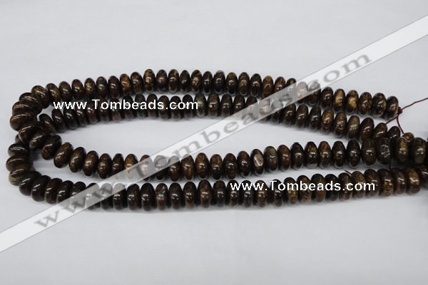 CBZ402 15.5 inches 6*12mm rondelle bronzite gemstone beads