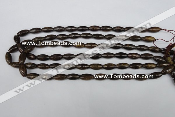 CBZ405 15.5 inches 8*16mm rice bronzite gemstone beads