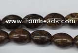 CBZ407 15.5 inches 10*14mm rice bronzite gemstone beads