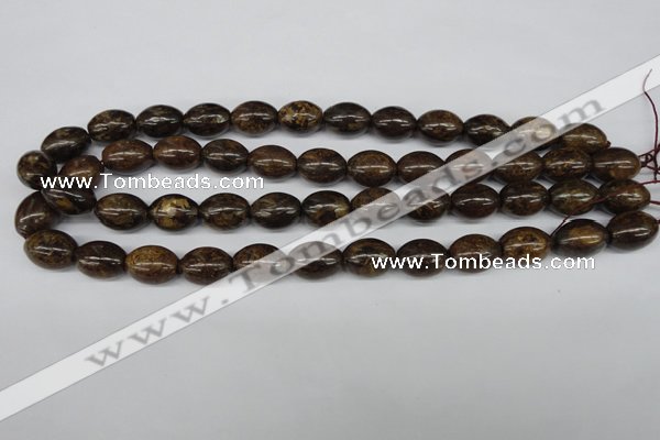 CBZ407 15.5 inches 10*14mm rice bronzite gemstone beads