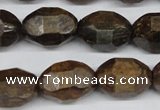 CBZ418 15.5 inches 13*18mm faceted nuggets bronzite gemstone beads