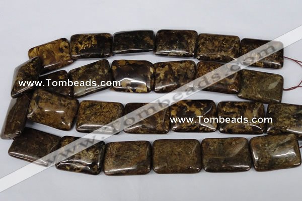 CBZ424 15.5 inches 22*30mm rectangle bronzite gemstone beads