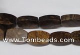 CBZ426 15.5 inches 10*14mm flat drum bronzite gemstone beads