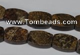 CBZ427 15.5 inches 12*16mm flat drum bronzite gemstone beads