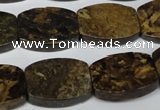 CBZ429 15.5 inches 15*20mm flat drum bronzite gemstone beads