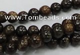 CBZ50 15.5 inches 8mm round bronzite gemstone beads wholesale