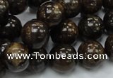 CBZ52 15.5 inches 12mm round bronzite gemstone beads wholesale