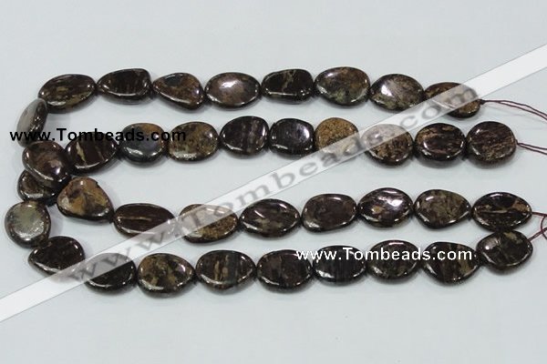 CBZ60 15.5 inches 18*25mm freeform bronzite gemstone beads