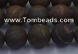 CBZ604 15.5 inches 10mm round matte bronzite beads wholesale