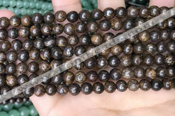 CBZ619 15.5 inches 6mm round bronzite beads wholesale