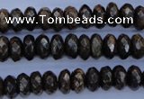 CBZ65 15.5 inches 6*10mm faceted rondelle bronzite gemstone beads