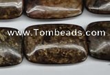 CBZ78 15.5 inches 20*30mm rectangle bronzite gemstone beads