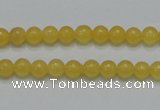 CCA03 15.5 inches 6mm round yellow calcite gemstone beads wholesale