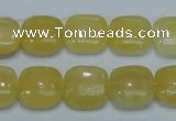 CCA12 15.5 inches 16*16mm square yellow calcite gemstone beads