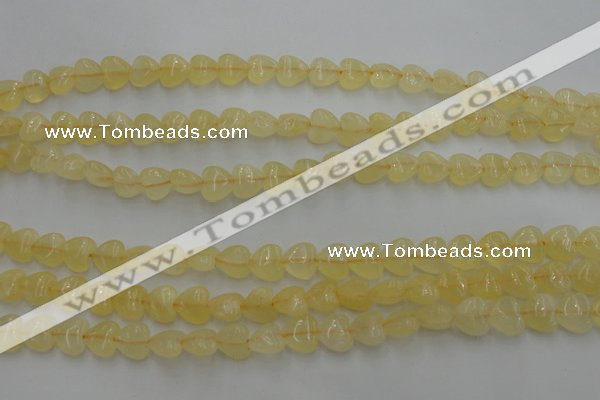 CCA22 15.5 inches 8*8mm heart calcite gemstone beads wholesale