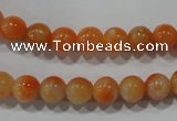 CCA302 15.5 inches 8mm round orange calcite gemstone beads wholesale