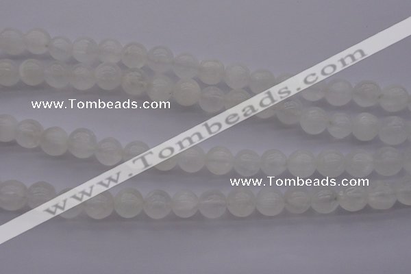 CCA354 15.5 inches 10mm round white calcite beads wholesale