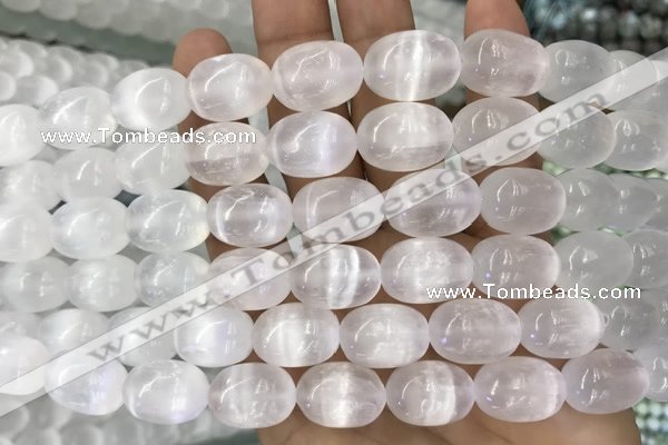 CCA372 15.5 inches 13*18mm rice white calcite gemstone beads