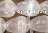 CCA376 15.5 inches 10*14mm teardrop white calcite gemstone beads