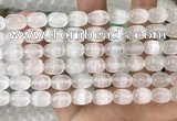 CCA379 15.5 inches 8*10mm rice white calcite gemstone beads