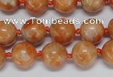 CCA453 15.5 inches 10mm round orange calcite gemstone beads