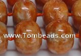 CCA461 15.5 inches 15*20mm rondelle orange calcite gemstone beads