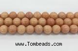 CCA518 15.5 inches 14mm round peach calcite gemstone beads wholesale