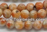 CCA52 15.5 inches 10mm round orange calcite gemstone beads wholesale