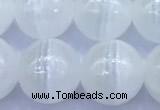 CCA531 15 inches 10mm round white calcite beads