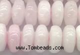 CCA536 15 inches 6*10mm rondelle pink calcite beads