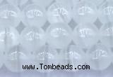 CCA540 15 inches 6mm round white calcite beads