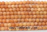 CCA570 15 inches 6mm round peach calcite gemstone beads