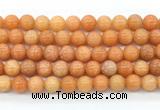 CCA572 15 inches 10mm round peach calcite gemstone beads