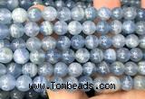 CCA582 15 inches 8mm round blue calcite gemstone beads