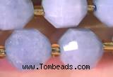 CCB1001 15 inches 9*10mm faceted aquamarine beads