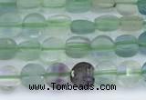 CCB1136 15 inches 4mm faceted coin fluorite beads