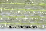 CCB1142 15 inches 4mm faceted coin lemon quartz beads