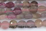 CCB1159 15 inches 4mm faceted coin gemstone beads