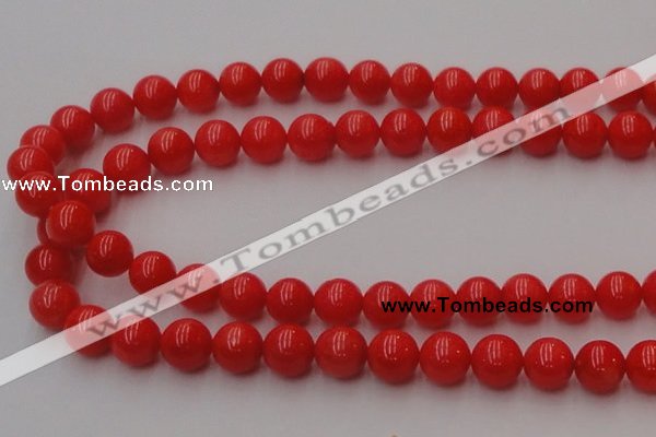 CCB127 15.5 inches 9mm round red coral beads strand wholesale