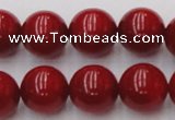 CCB128 15.5 inches 10mm round red coral beads strand wholesale