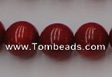 CCB129 15.5 inches 11mm round red coral beads strand wholesale