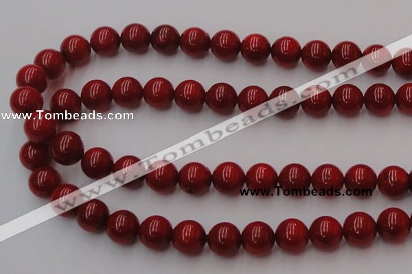 CCB129 15.5 inches 11mm round red coral beads strand wholesale