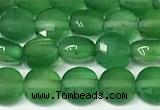 CCB1408 15 inches 6mm faceted coin green agate beads