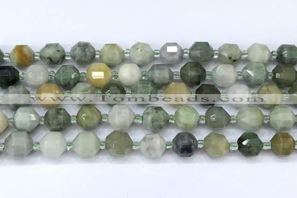 CCB1461 15 inches 9mm - 10mm faceted jade beads