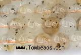 CCB1550 15 inches 6mm round mica quartz beads