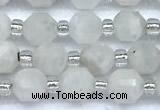 CCB1563 15 inches 5mm - 6mm faceted white moonstone beads