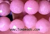 CCB1637 15 inches 6mm faceted teardrop pink opal beads